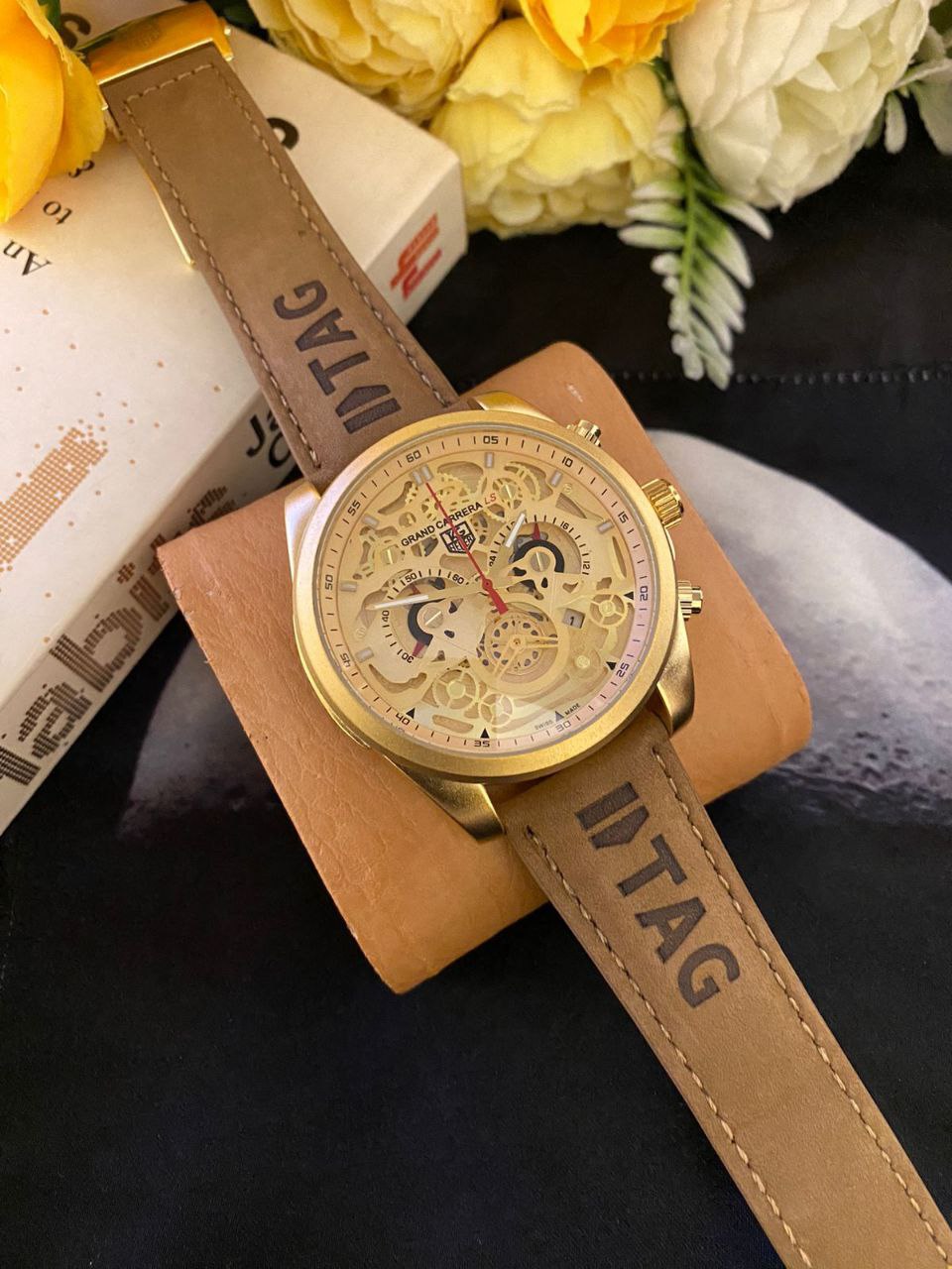 GRAND CARRERA CR 7 CHRONOGRAPH MOVEMENT DATE DISPLAY BATTERY POWERED