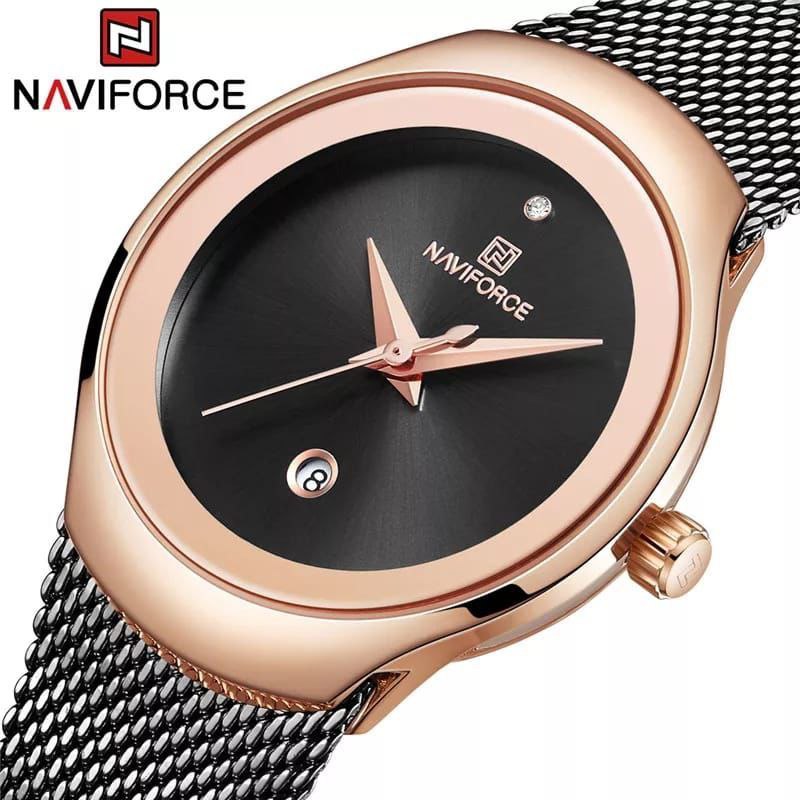 NAVIFORCE LADIES NF 5004 ROSE GOLD BLUE ROSE GOLD WHITE BLACK