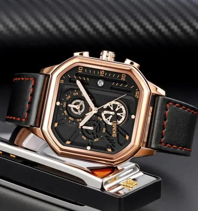 SKMEI GENTS WATCH 1963 CHRONOGRAPH MOVEMENT DATE DISPLAY BATTERY POWERED WATER RESISTANT