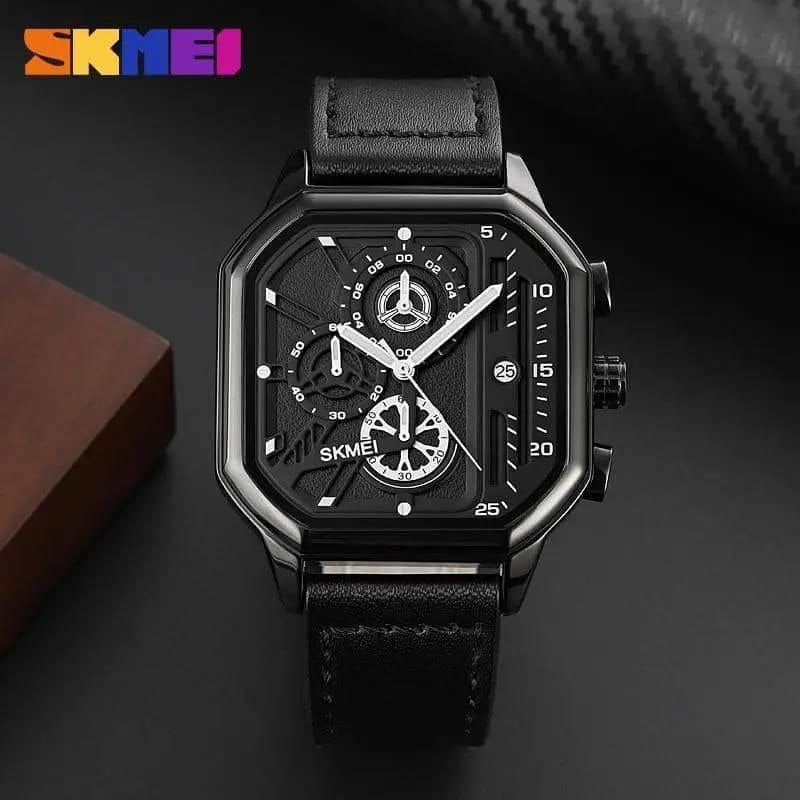 SKMEI GENTS WATCH 1963 CHRONOGRAPH MOVEMENT DATE DISPLAY BATTERY POWERED WATER RESISTANT
