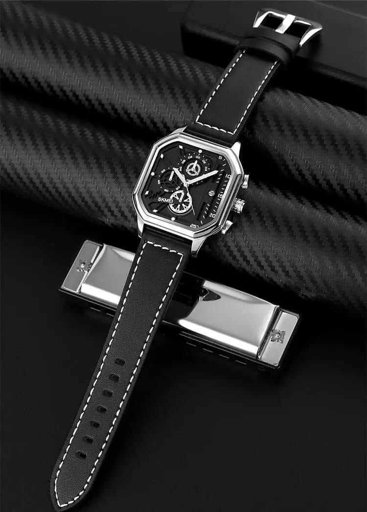 SKMEI GENTS WATCH 1963 CHRONOGRAPH MOVEMENT DATE DISPLAY BATTERY POWERED WATER RESISTANT