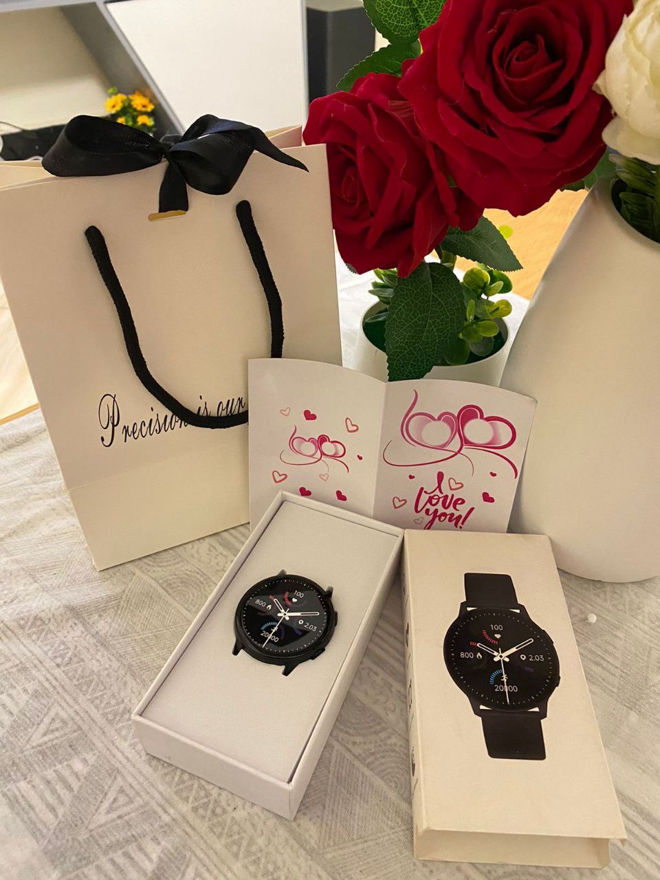 FATHERS DAY GIFT IDEAS SMART WATCH 3000 GIFT BAG 100 GIFT CARD 50 TOTAL 3150