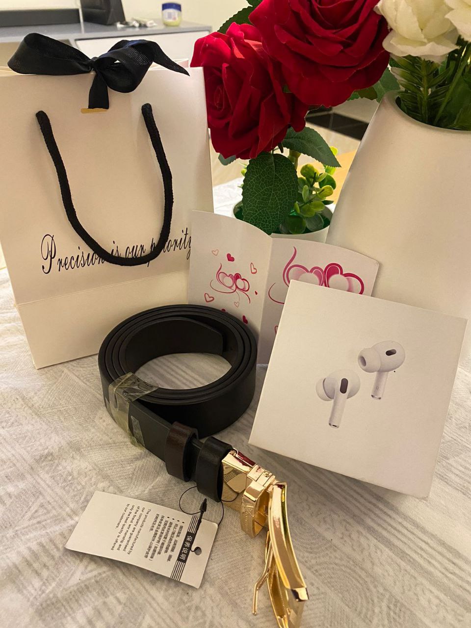 FATHERS DAY GIFT IDEAS WATCH 1800 CARD HOLDER 1000 BANGLE 300 BOX,BAG,CARD 500 TOTAL 3600