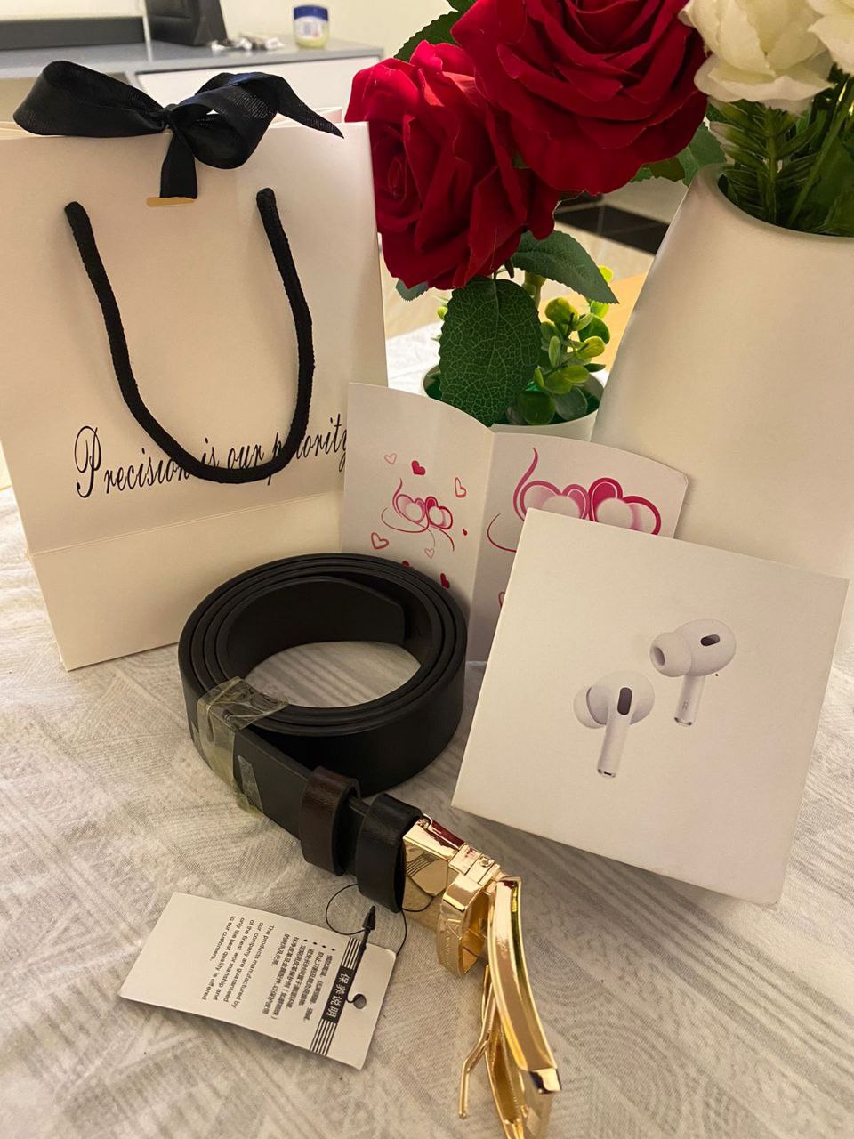 FATHERS DAY GIFT IDEAS WATCH 1800 CARD HOLDER 1000 BANGLE 300 BOX,BAG,CARD 500 TOTAL 3600