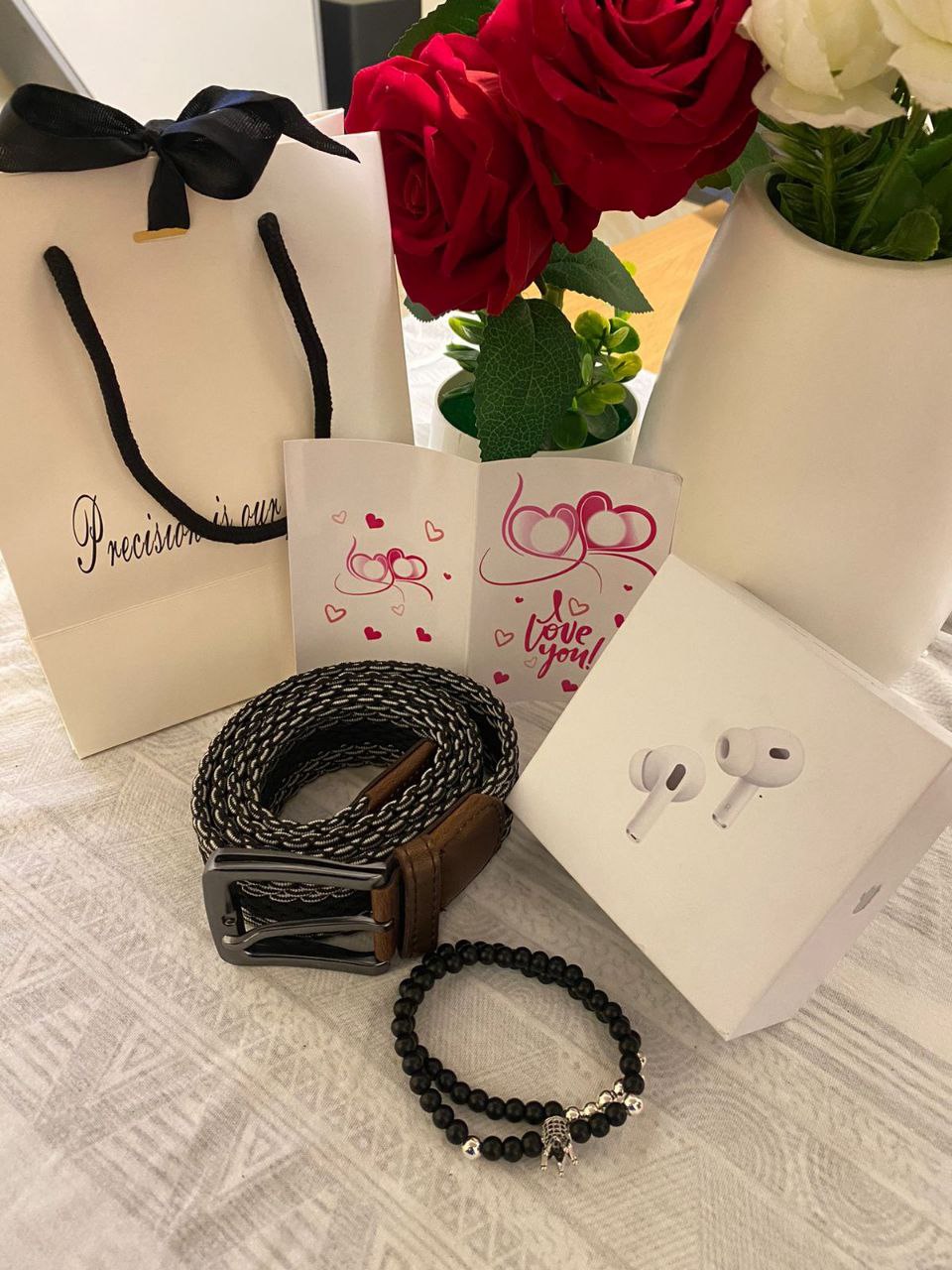 FATHERS DAY GIFT IDEAS WATCH 1800 CARD HOLDER 1000 BANGLE 300 BOX,BAG,CARD 500 TOTAL 3600