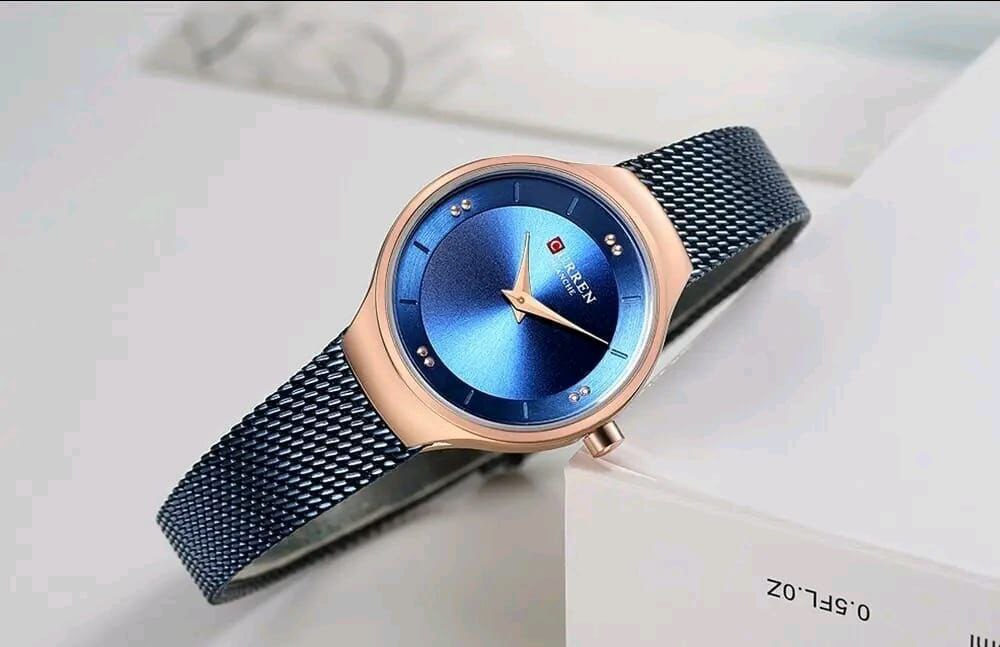 CURREN LADIES 9028 WATER RESISTANT ADJUSTABLE MESH STRAP CURREN BRANDED BOX