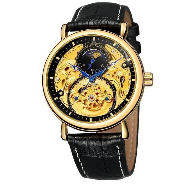 AUTOMATIC FORSINING LEATHER + BRANDES BOX AUTOMATIC MECHANICAL MOVEMENT WATER RESISTANT