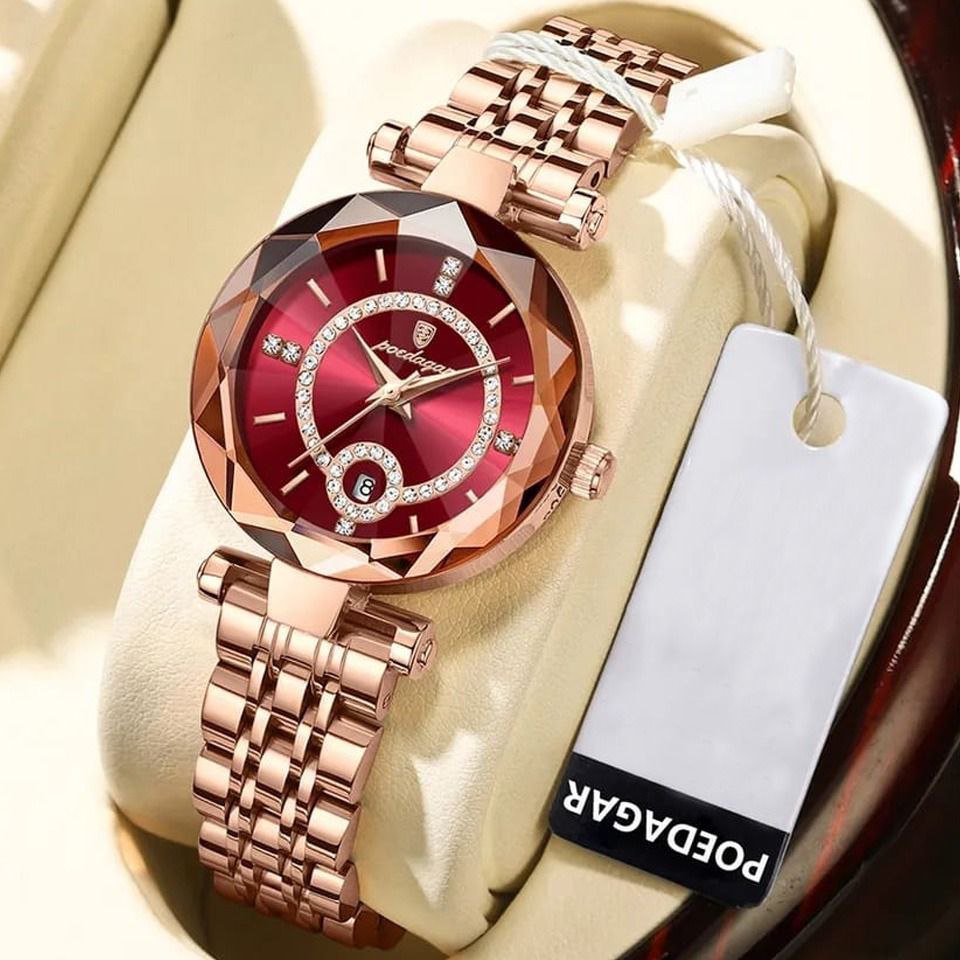 POEDAGAR LADIES WATCH DATE DISPLAY WATER RESISTANT