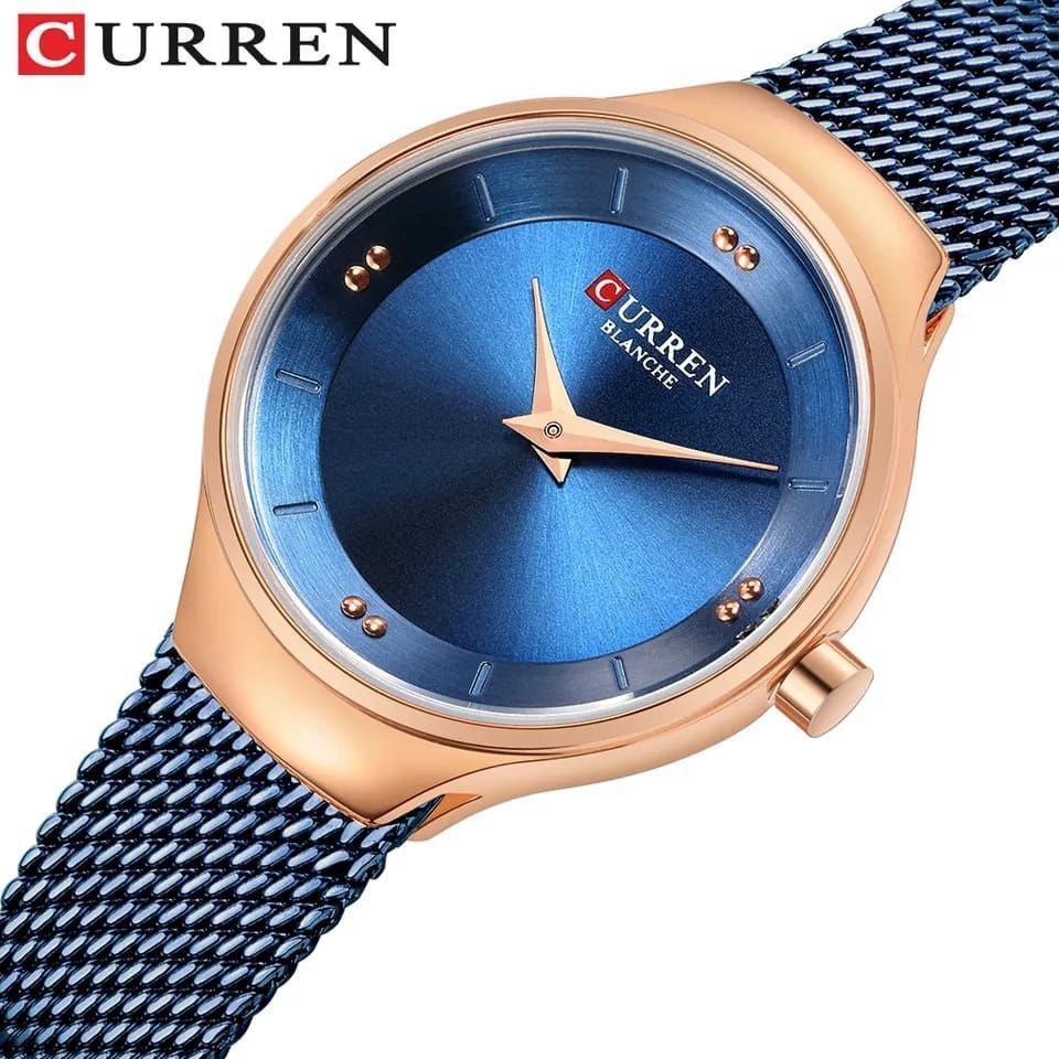 CURREN LADIES 9028 WATER RESISTANT ADJUSTABLE MESH STRAP CURREN BRANDED BOX