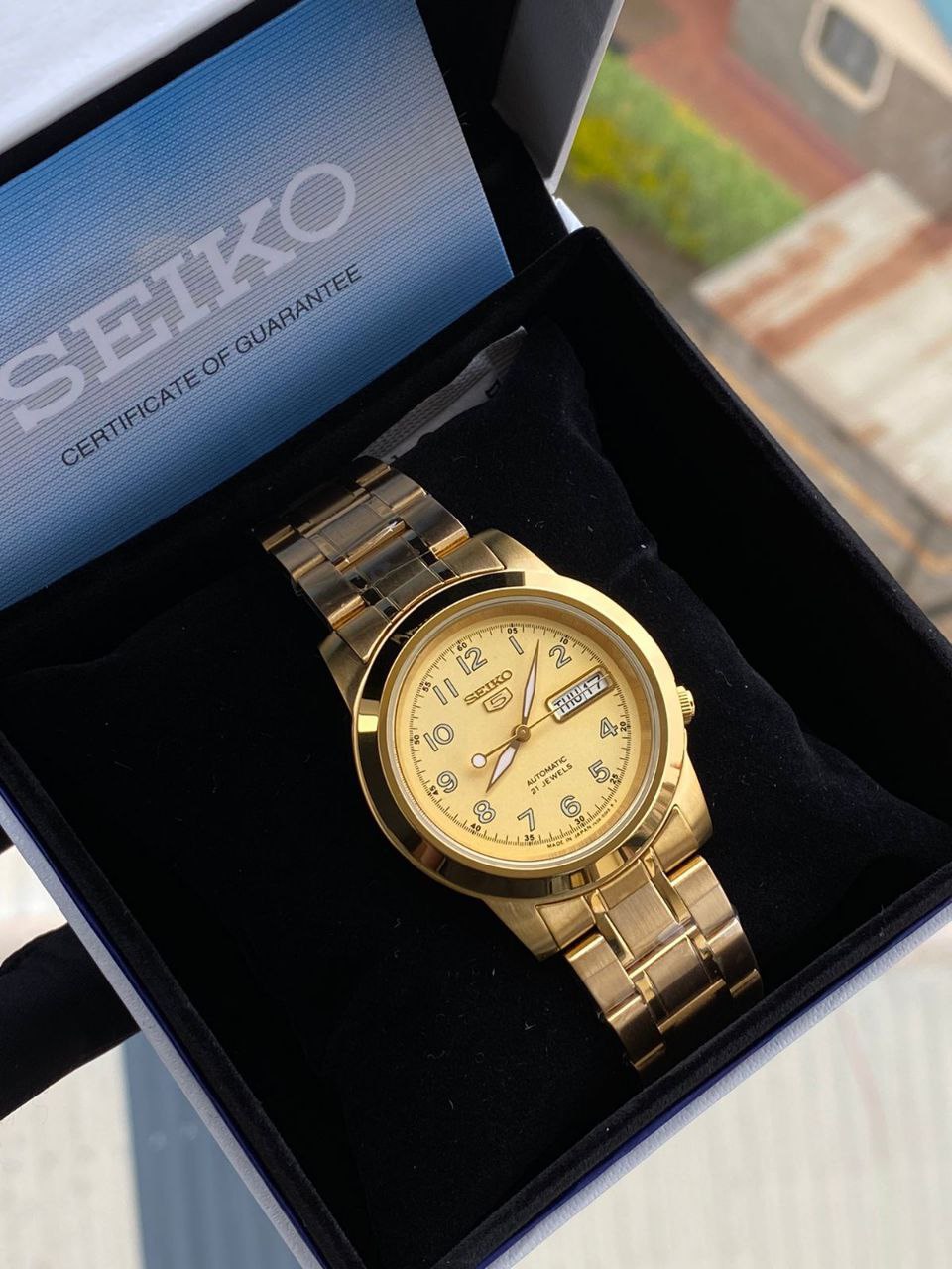 ORIGINAL AUTOMATIC SEIKO SEIKO PRESAGE SEIKO 5 SEIKO PADI COMES WITH BOX ,BAG,WARRANTY CARD,MANUAL