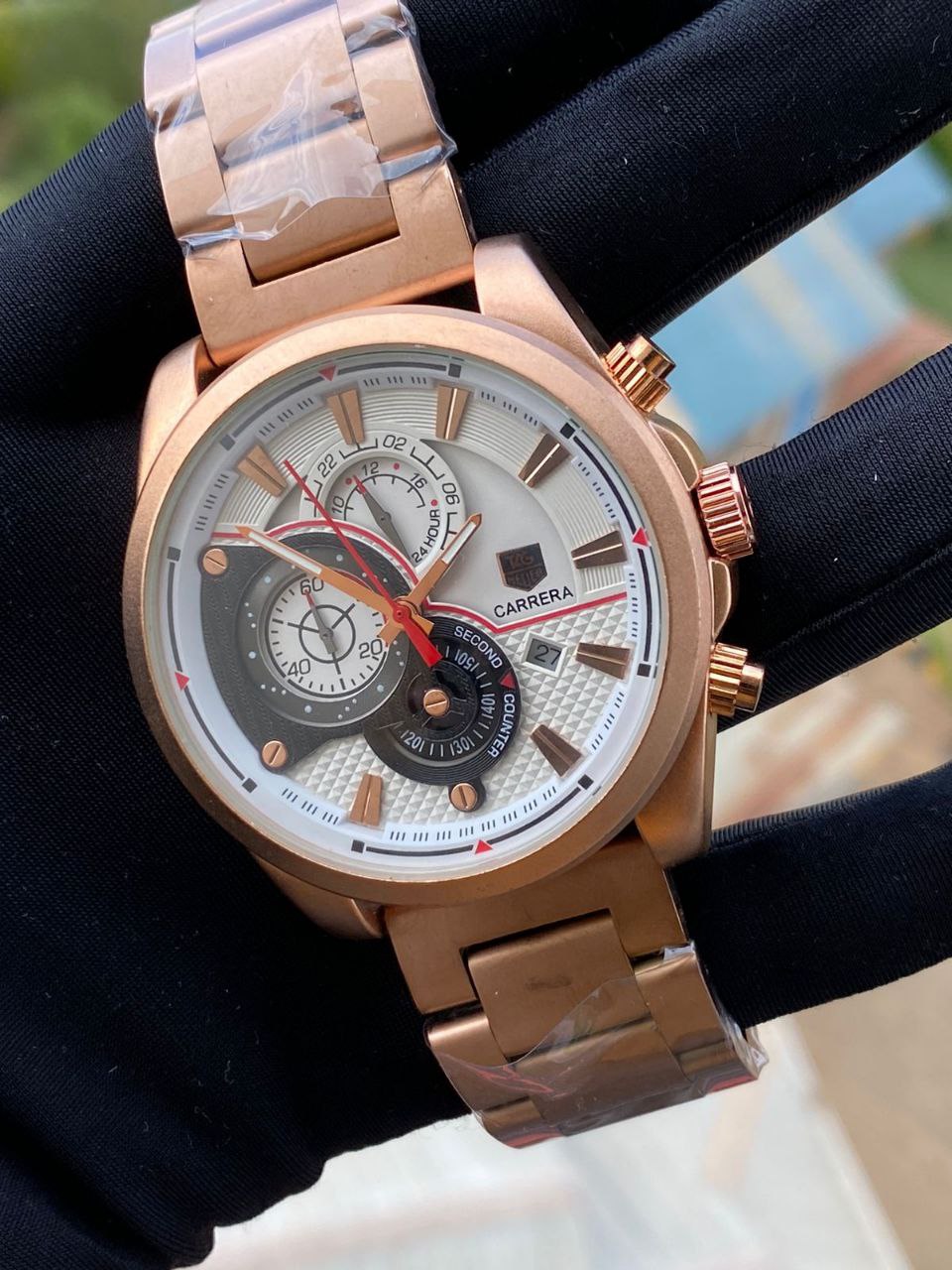 CARRERA CR7 STAINLESS STEEL WATER RESISTANT BATTERY POWERED DATE DISPLAY