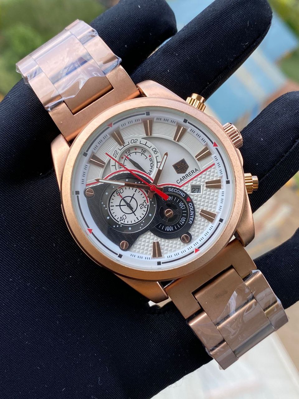 CARRERA CR7 STAINLESS STEEL WATER RESISTANT BATTERY POWERED DATE DISPLAY