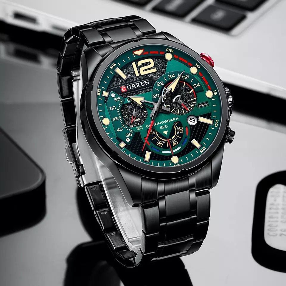 CURREN 8395 CHRONOGRAPH BLACK GREEN