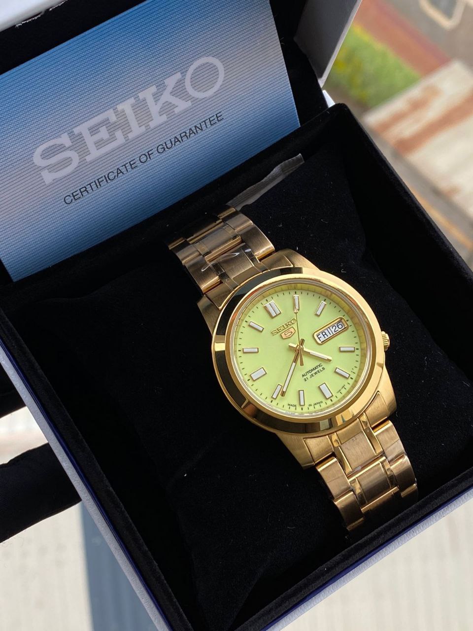 ORIGINAL AUTOMATIC SEIKO SEIKO PRESAGE SEIKO 5 SEIKO PADI COMES WITH BOX ,BAG,WARRANTY CARD,MANUAL