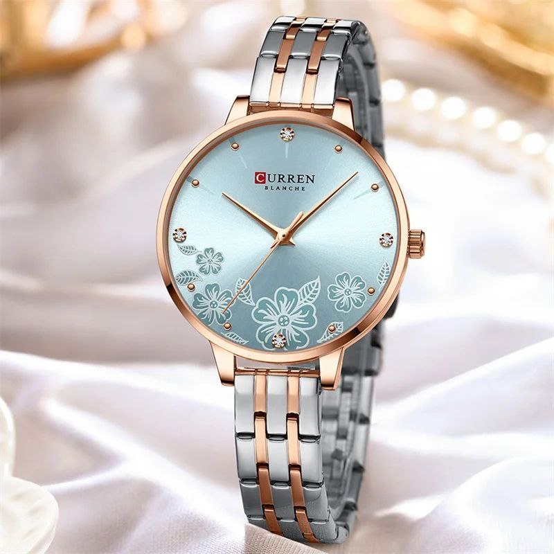 CURREN LADIES #9068 (LEATHER ) WATER RESISTANT BATTERY POWERED CURREN BRANDED BOX ENQUIRIES