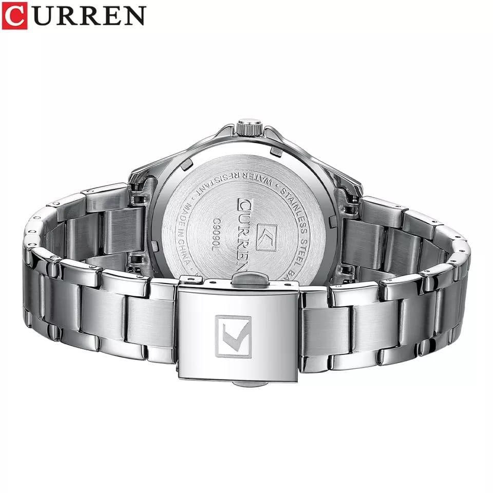 CURREN GENTS #9090 WATER RESISTANT BATTERY POWERED STAINLESS STEEL CURREN BRANDED BOX ENQUIRIES