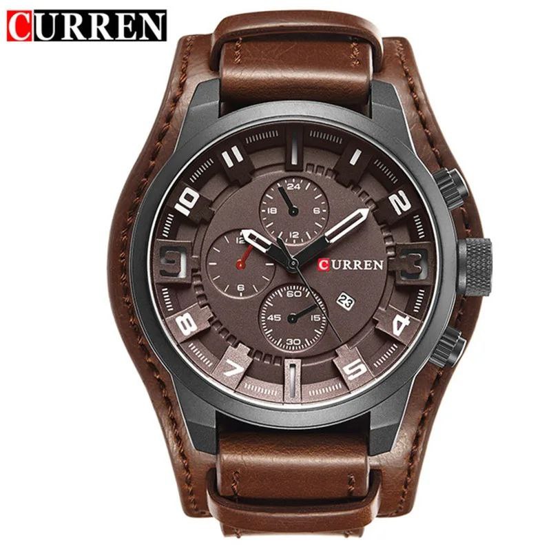 CURREN GENTS #8346 WATER RESISTANT BATTERY POWERED DATE DISPLAY CHRONOGRAPH MOVEMENT CURREN BRANDED BOX ENQUIRIES