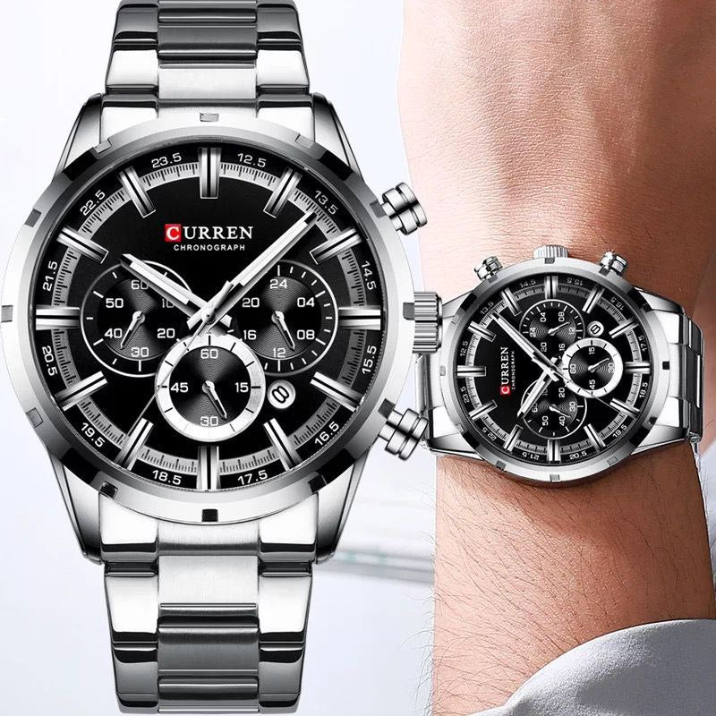 CHRONOGRAPH CURREN 8355 SILVER