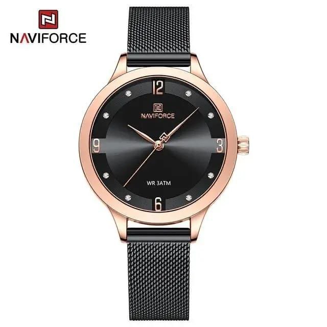 #NAVIFORCE GENTS WATCH #NF 9134 ANALOGUE & DIGITAL DISPLAY LIGHT BUTTON WATER RESISTANT BATTERY POWERED BLACK-RED BROWN BLACK