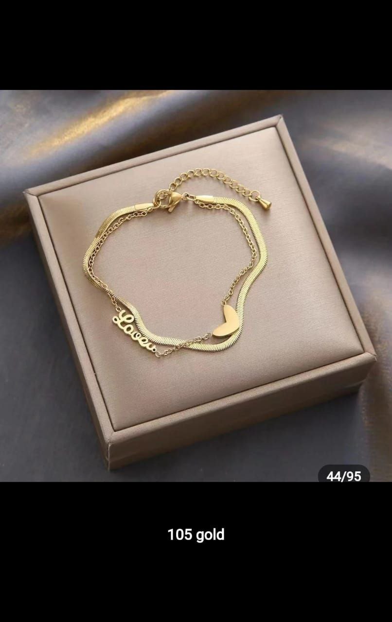 BRACELETS HYPOALLERGENIC STAINLESS STEEL FINISH BOXES NOT INCLUDED