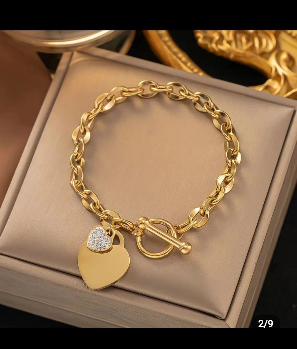 BRACELETS HYPOALLERGENIC STAINLESS STEEL FINISH BOXES NOT INCLUDED