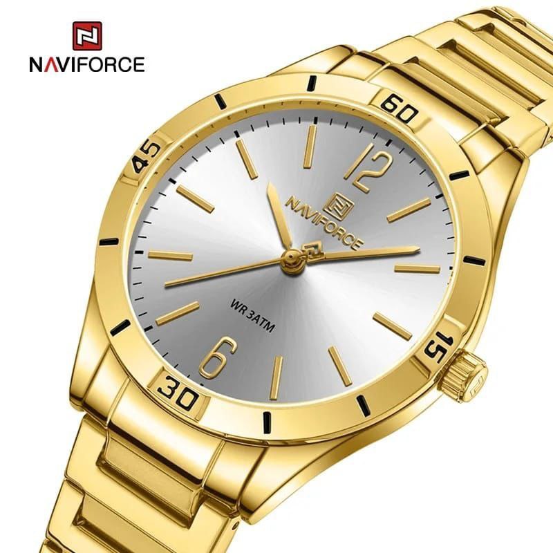 #NAVIFORCE LADIES #NF 5005 DATE DISPLAY WATER RESISTANT ADJUSTABLE MESH STRAP SILVER BLUE ROSE GOLD ENQUIRIES