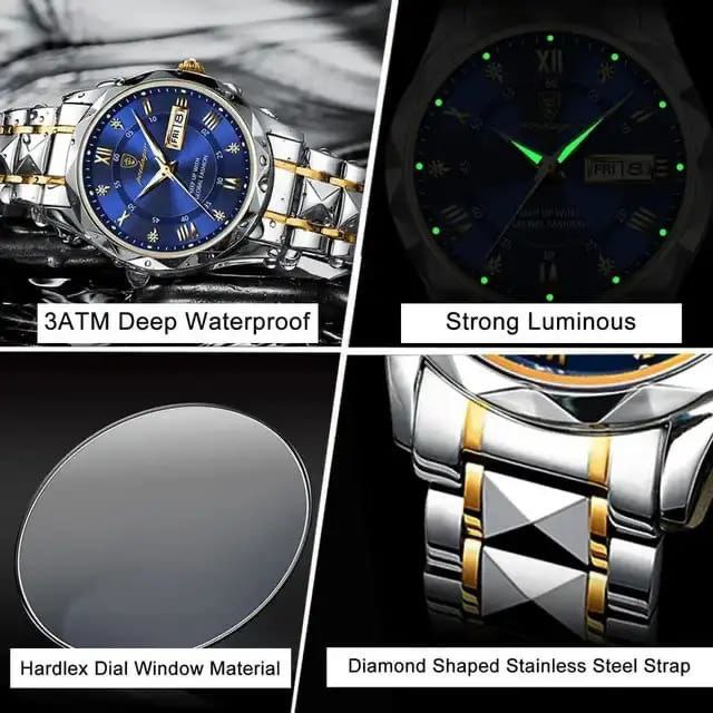 #POEDAGAR MEN 615 BATTERY POWERED WATER RESISTANT STRONG LUMINOUS