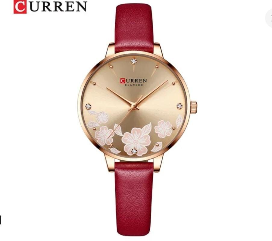 CURREN LADIES #9068 (LEATHER ) WATER RESISTANT BATTERY POWERED ENQUIRIES