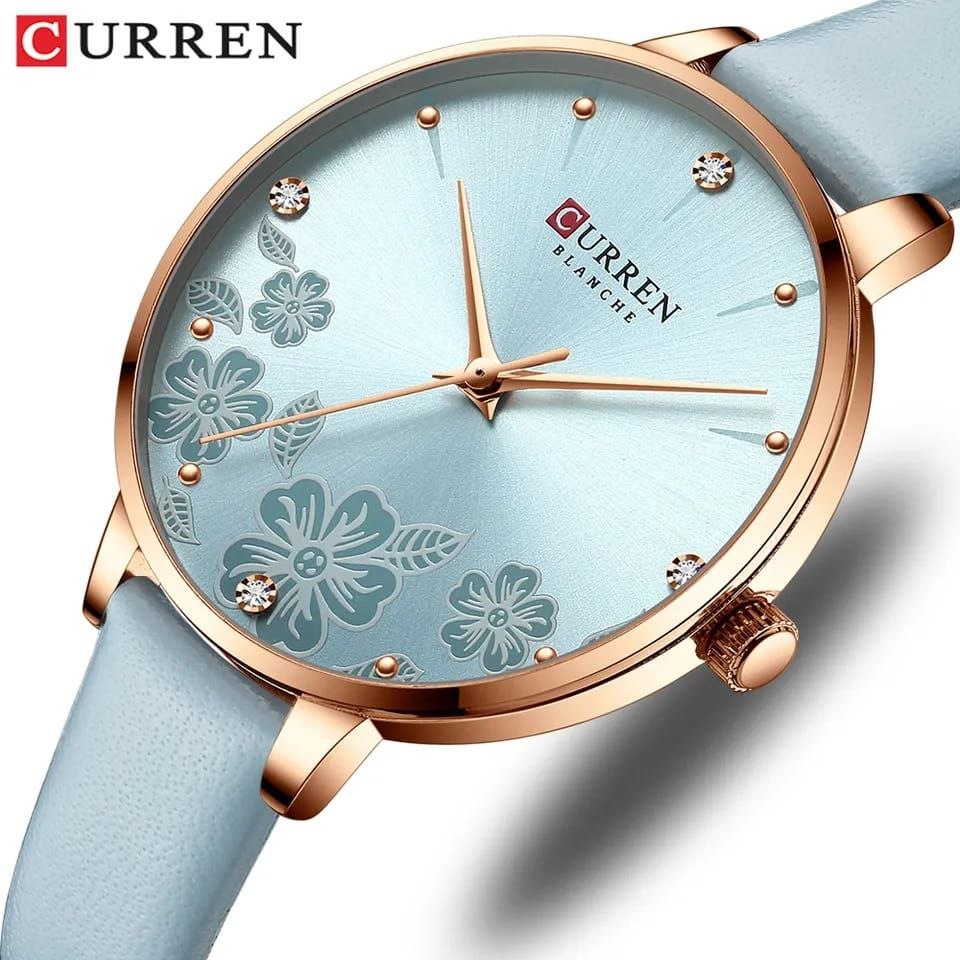 CURREN LADIES #9068 (LEATHER ) WATER RESISTANT BATTERY POWERED ENQUIRIES