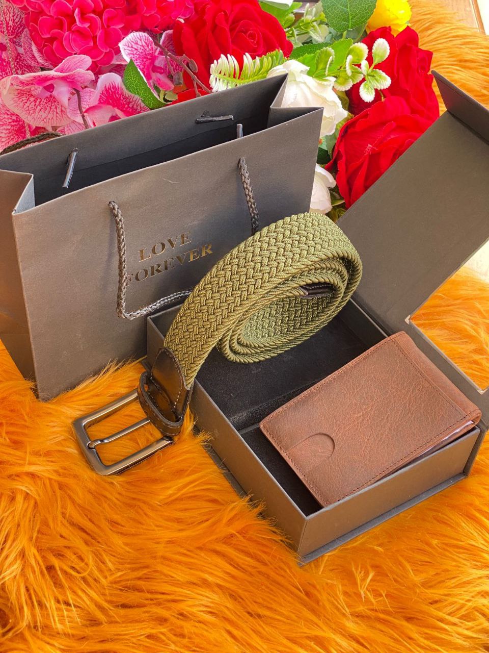 ⌚MEN GIFT PACKAGES⌚ WOOVEN BELT WALLET BAG&BOX KINDLY NOTE THIS PACKAGE CAN BE COMBINED WITH ANY WOOVEN BELT COLOR & ANY WALLET BRAND