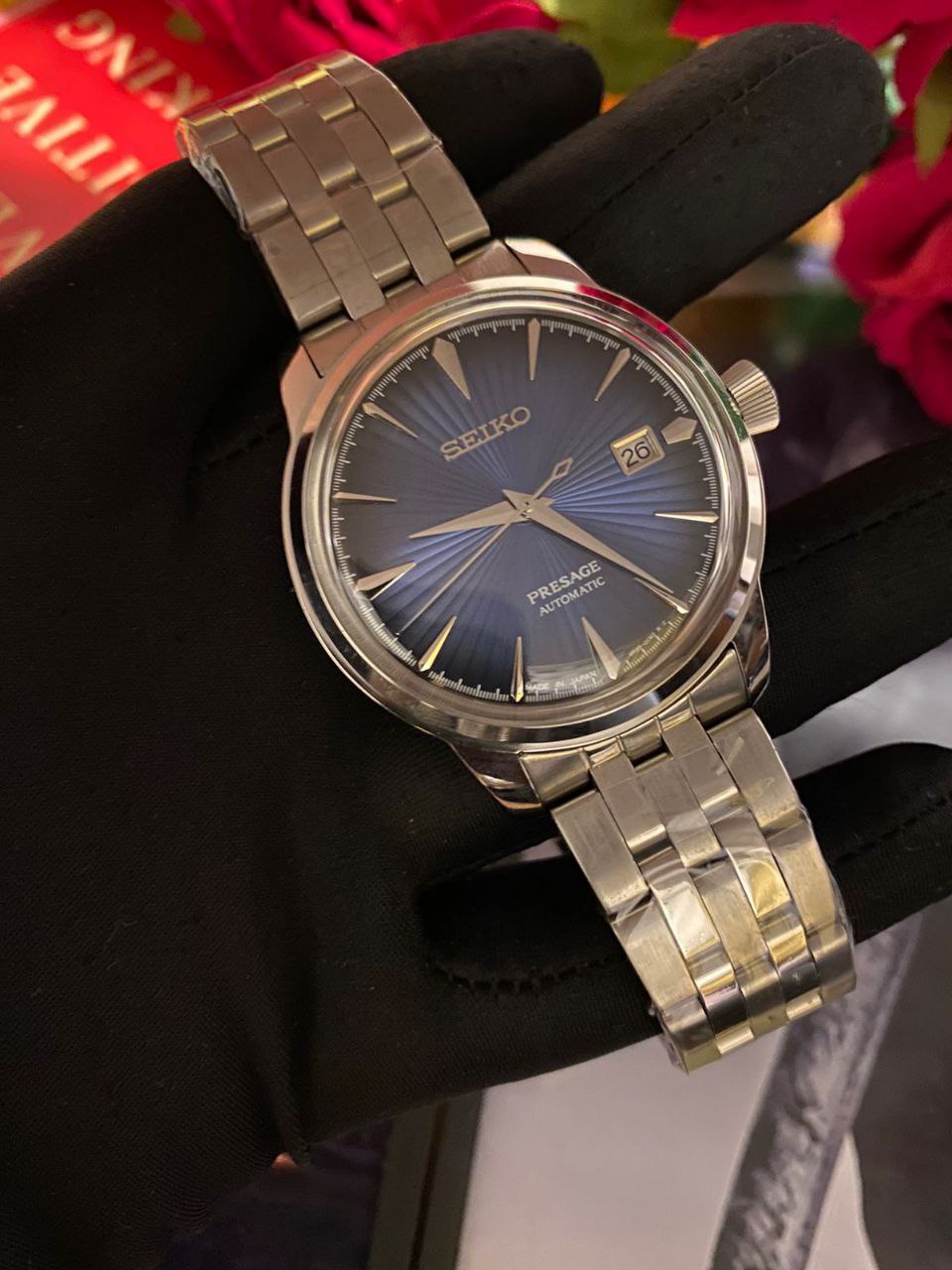 ORIGINAL AUTOMATIC SEIKO SEIKO PRESAGE SEIKO 5 SEIKO PADI COMES WITH BOX ,BAG,WARRANTY CARD,MANUAL