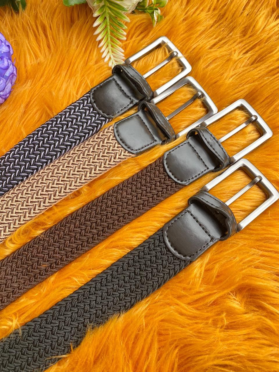 WOOVEN BELTS STRETCHING DURABLE UNISEX