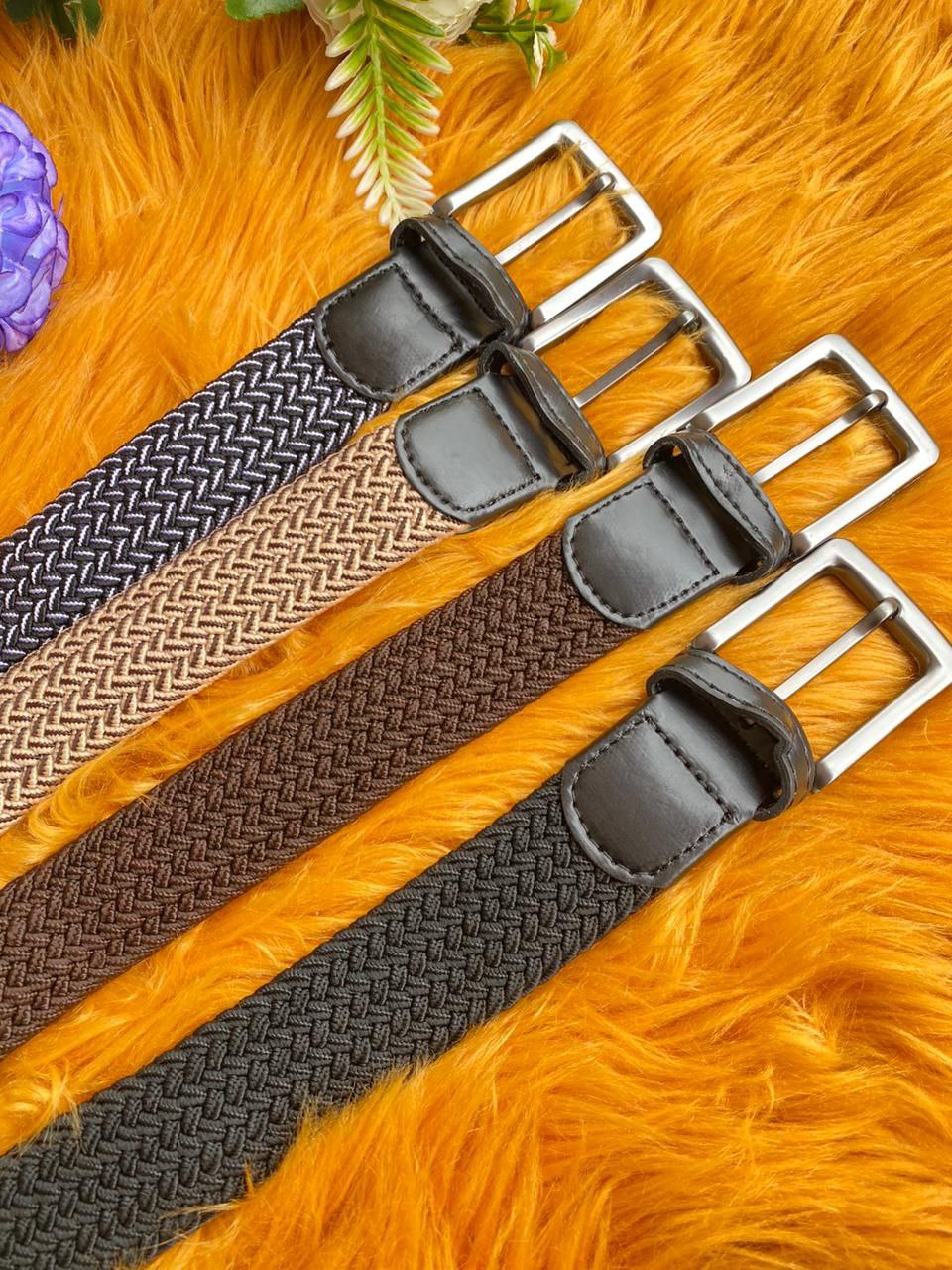 WOOVEN BELTS STRETCHING DURABLE UNISEX
