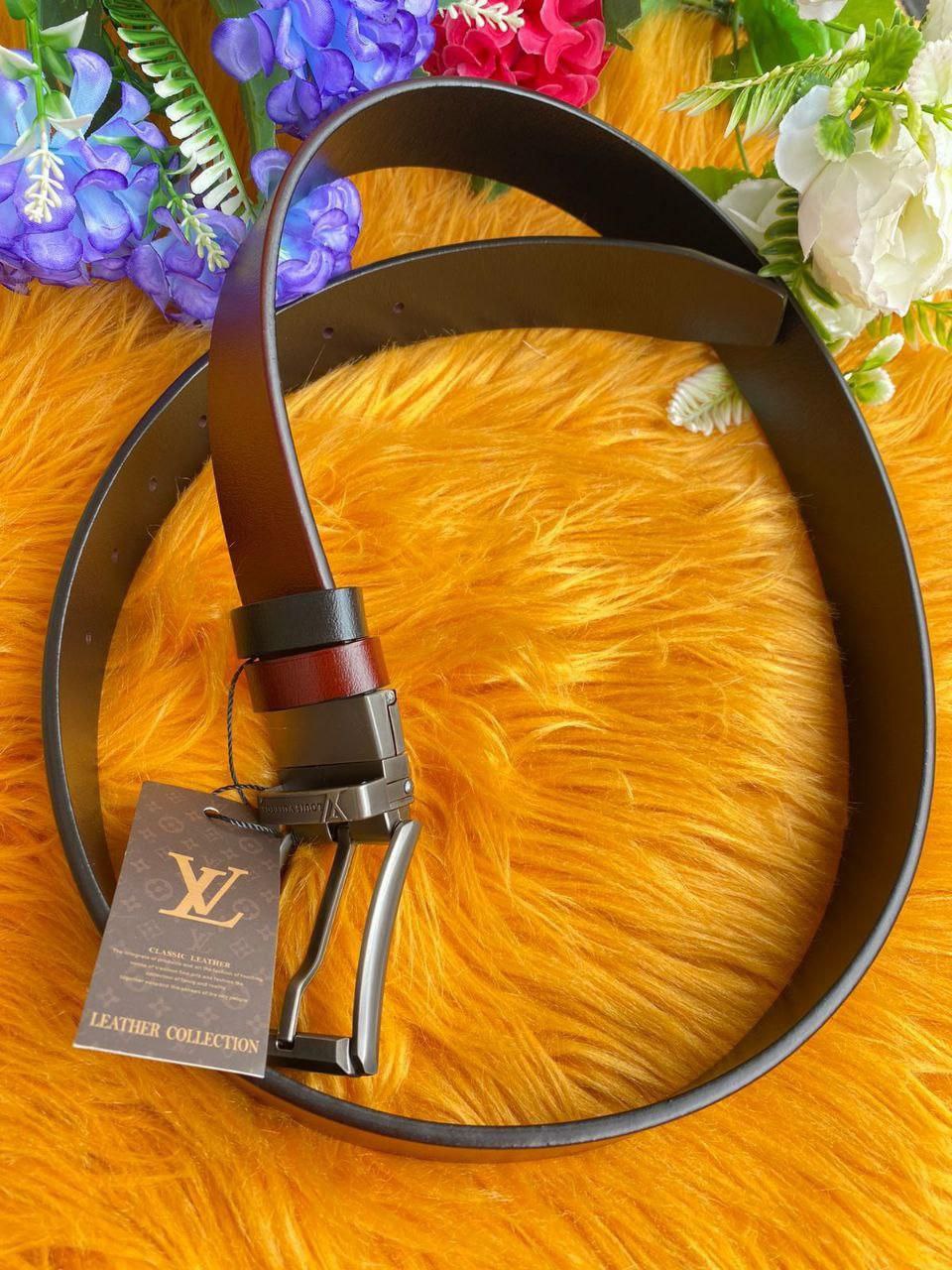 DOUBLE SIDED LEATHER BELT