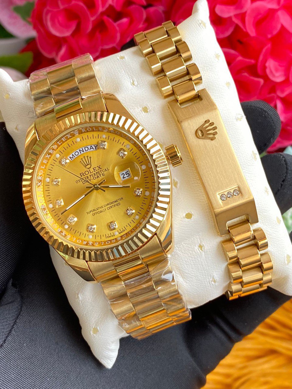 ROLEX BRACELETS STAINLESS STEEL ROLEX LOGO