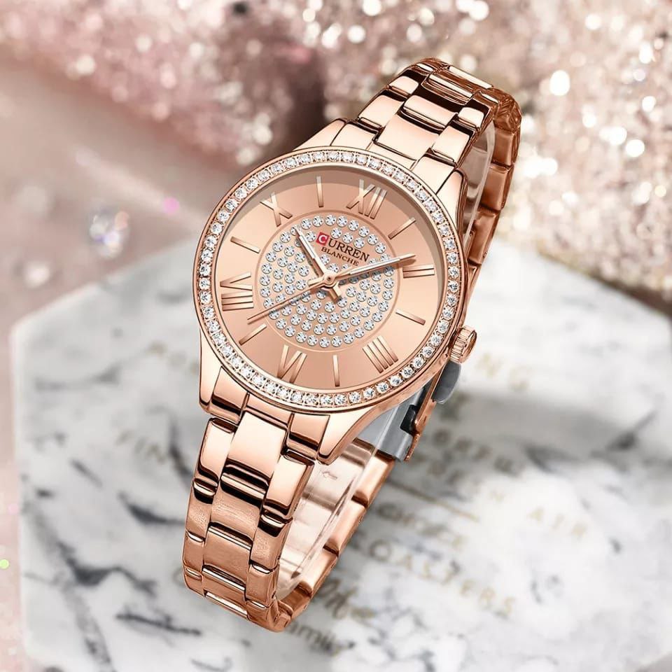 CURREN LADIES 9084 ROSE GOLD SILVER