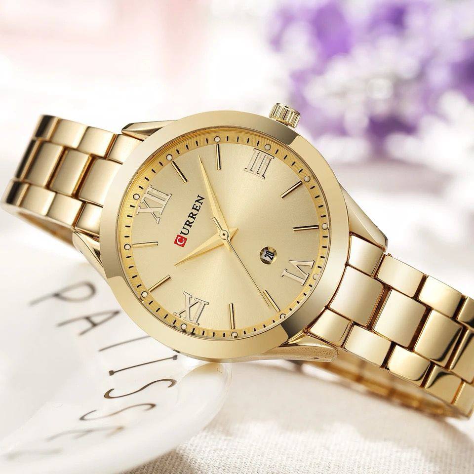 CURREN LADIES #9051 WATER RESISTANT BATTERY POWERED CURREN BRANDED BOX ENQUIRIES