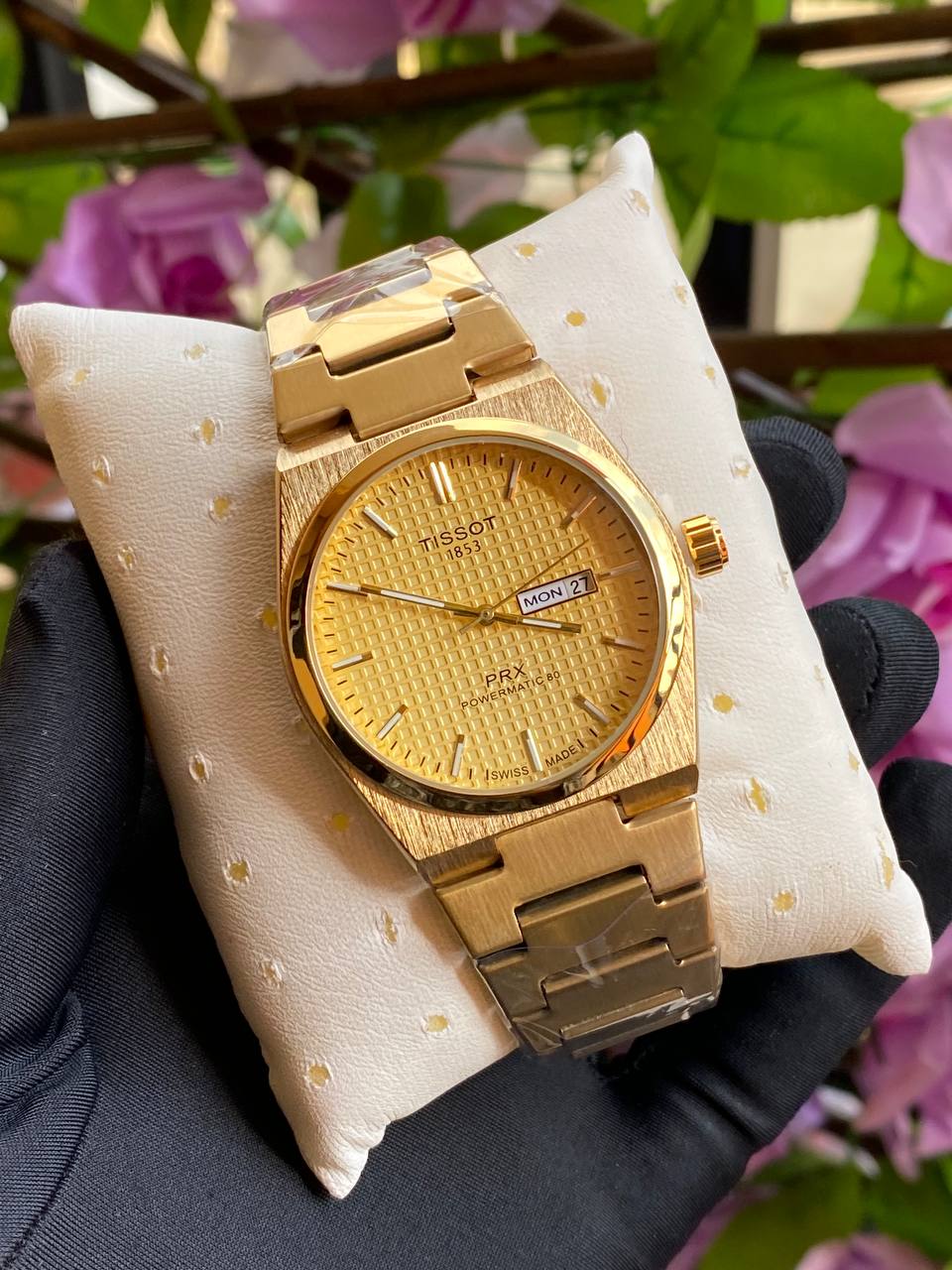 TISSOT DAY & DATE BATTERY POWERED WATER RESISTANT DAY & DATE DISPLAY STAINLESS STEEL FINISH ENQUIRIES