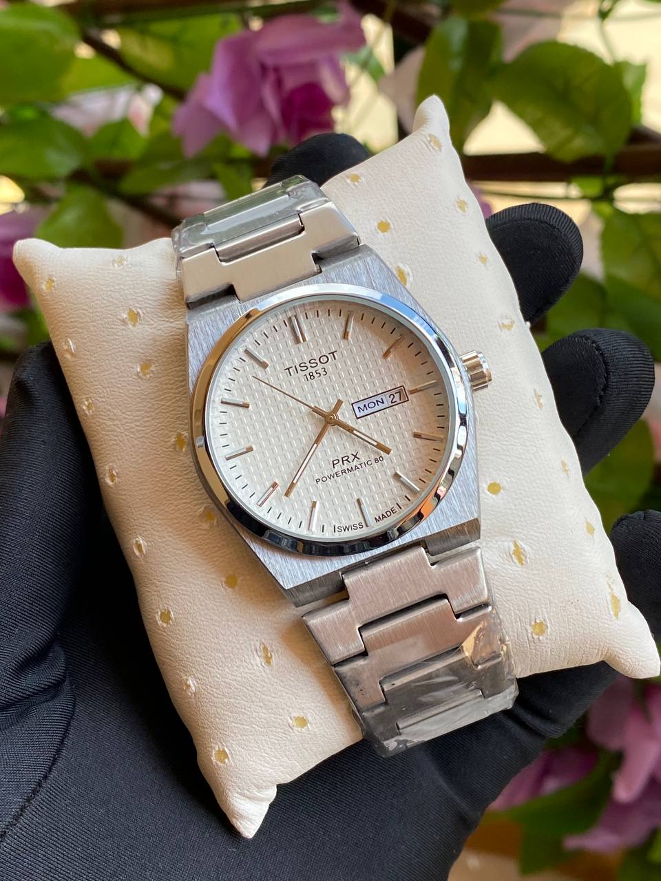 TISSOT DAY & DATE BATTERY POWERED WATER RESISTANT DAY & DATE DISPLAY STAINLESS STEEL FINISH ENQUIRIES