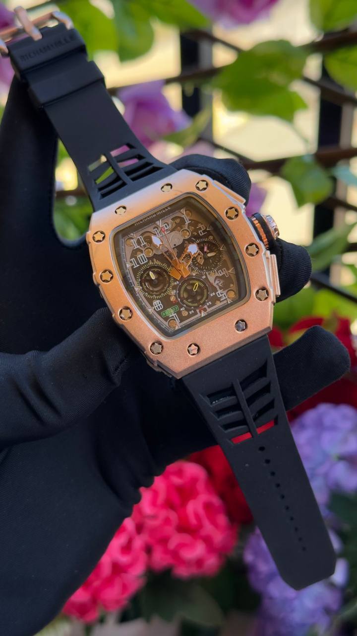 RICHARD MILLE CHRONOGRAPH BATTERY POWERED SMOOTH SWEEPING MOVEMENT WATERPROOF