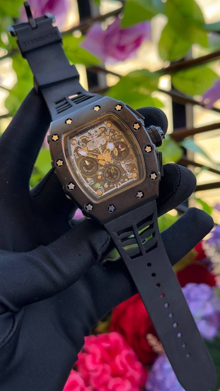 RICHARD MILLE CHRONOGRAPH BATTERY POWERED SMOOTH SWEEPING MOVEMENT WATERPROOF