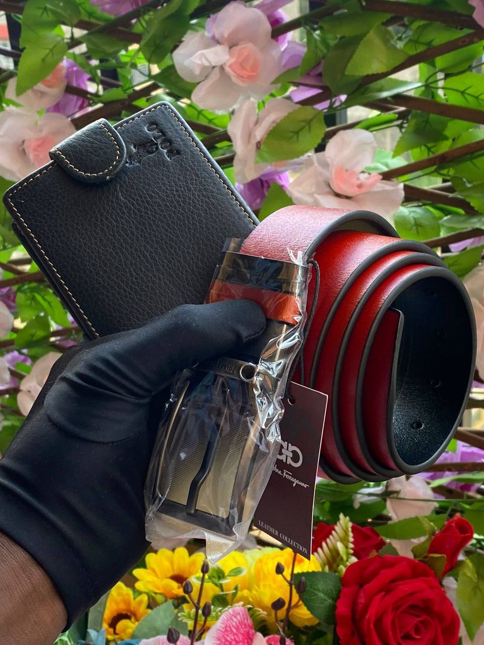 LEATHER BELT X WALLET COMBO LEATHER DOUBLE SIDED BELT LEATHER WALLET WITH ZIP ENQUIRIES