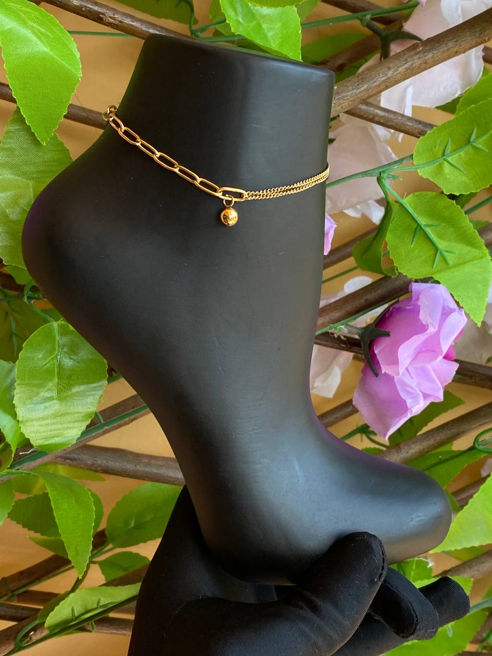 HYPOALLERGENIC ANKLETS STAINLESS STEEL TARNISH/FADE FREE HYPOALLERGENIC