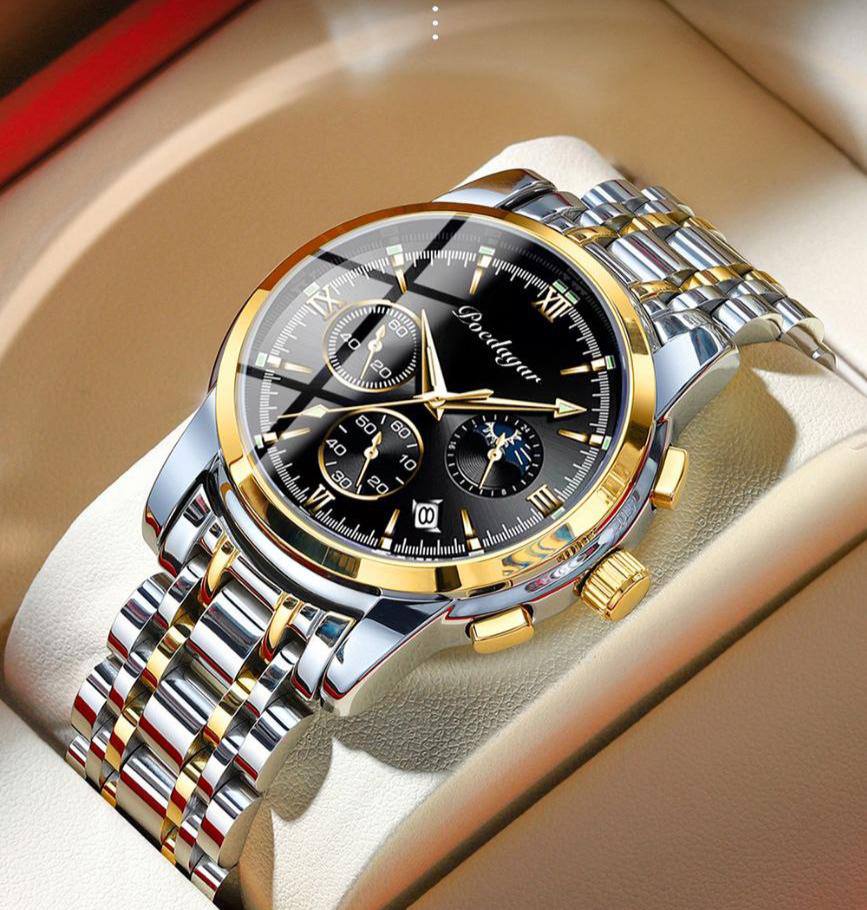 FORSINING AUTOMATIC GENTS WATCH AUTOMATIC MOVEMENT WATER RESISTANT STAINLESS STEEL COMES A BRANDED GIFT BOX ENQUIRIES