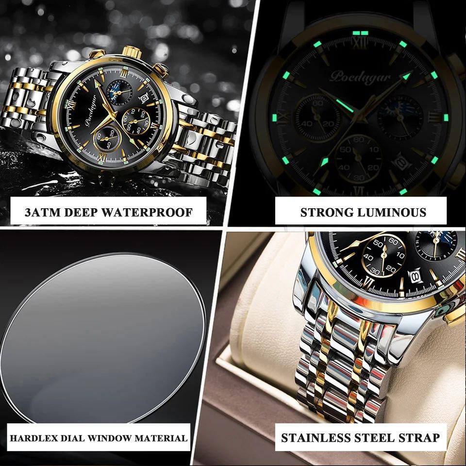 FORSINING AUTOMATIC GENTS WATCH AUTOMATIC MOVEMENT WATER RESISTANT STAINLESS STEEL COMES A BRANDED GIFT BOX ENQUIRIES
