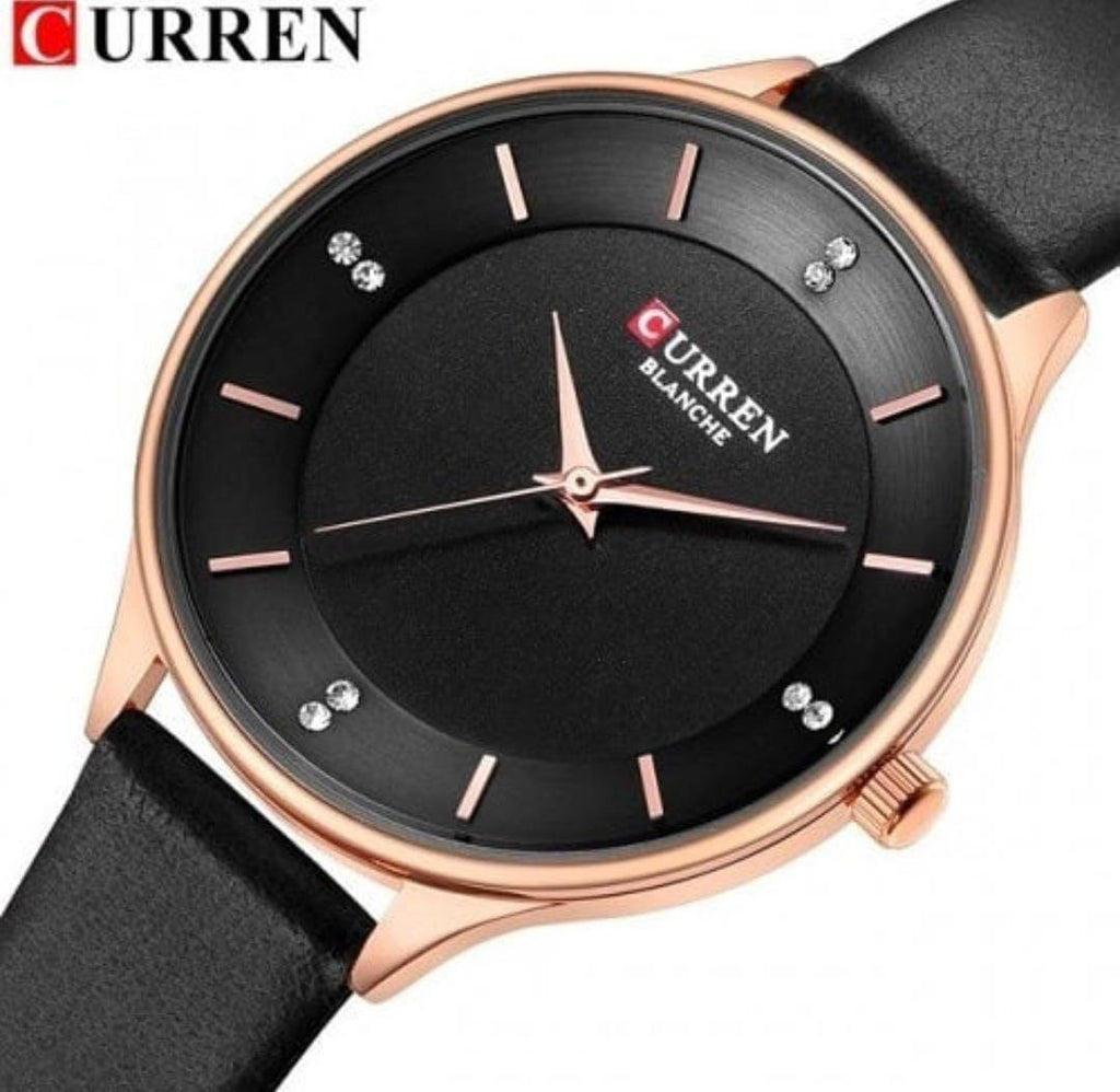 CURREN LADIES #9068 (LEATHER ) WATER RESISTANT BATTERY POWERED ENQUIRIES