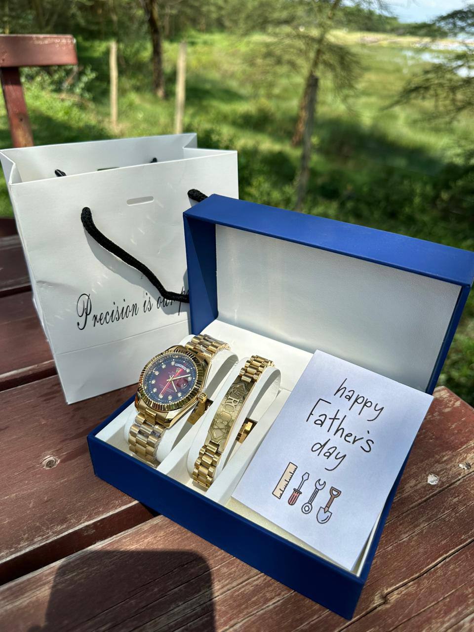 FATHERS DAY GIFT PACKAGE ROLEX X BRACELET BOX,BAG &CARD ENQUIRIES