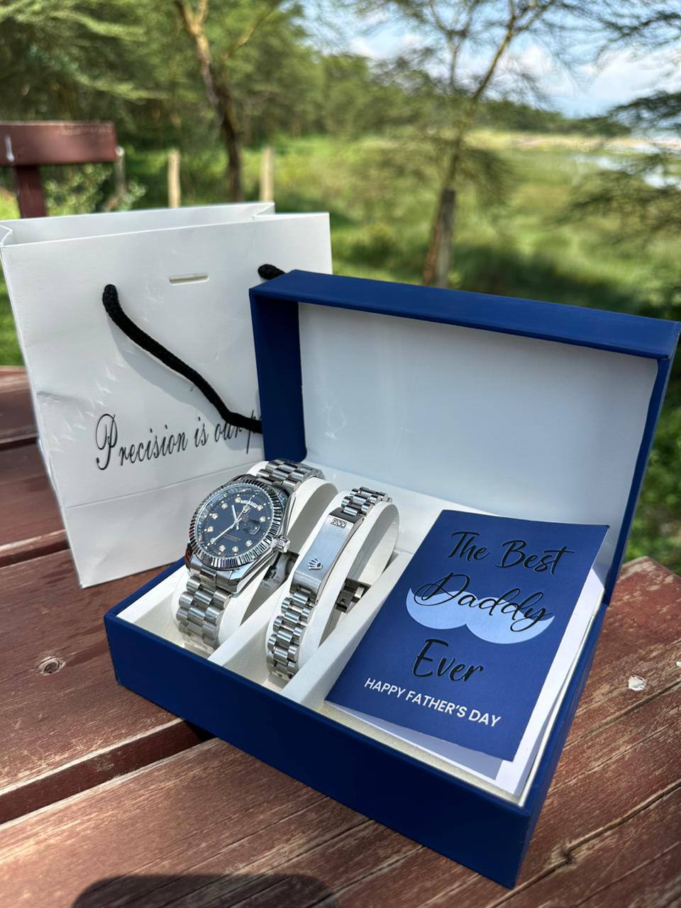 FATHERS DAY GIFT PACKAGE ROLEX X BRACELET BOX,BAG &CARD ENQUIRIES