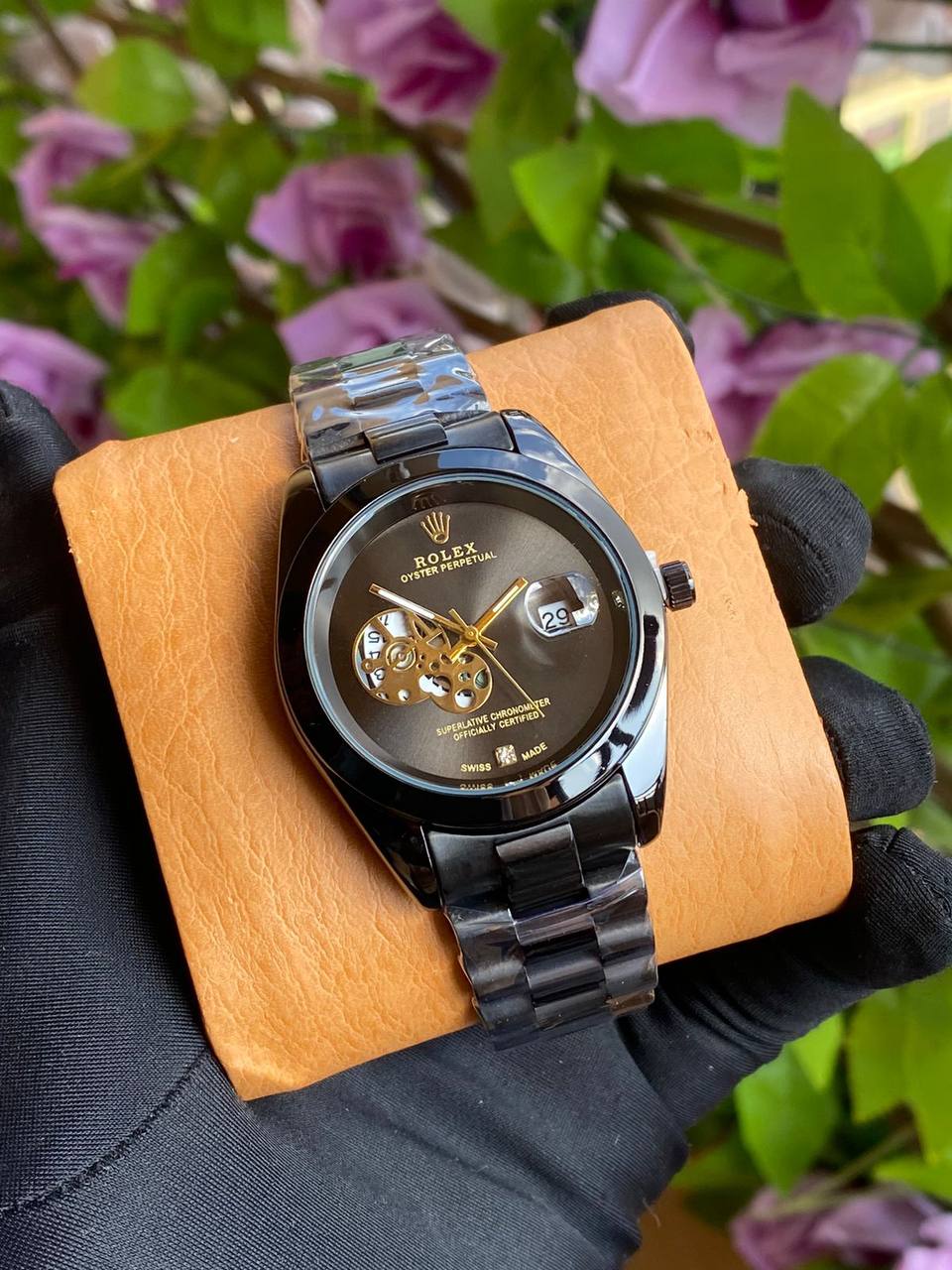 GENTS ROLEX DATE DISPLAY WATER RESISTANT BATTERY POWERED ROLEX BRANDED BOX AND ENQUIRIES