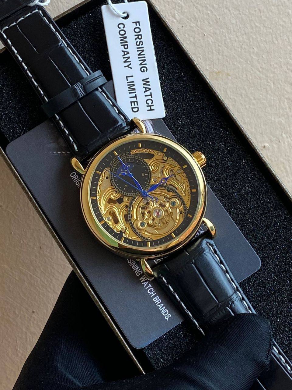 FORSINING AUTOMATIC GENTS WATCH AUTOMATIC MOVEMENT WATER RESISTANT COMES A BRANDED GIFT BOX